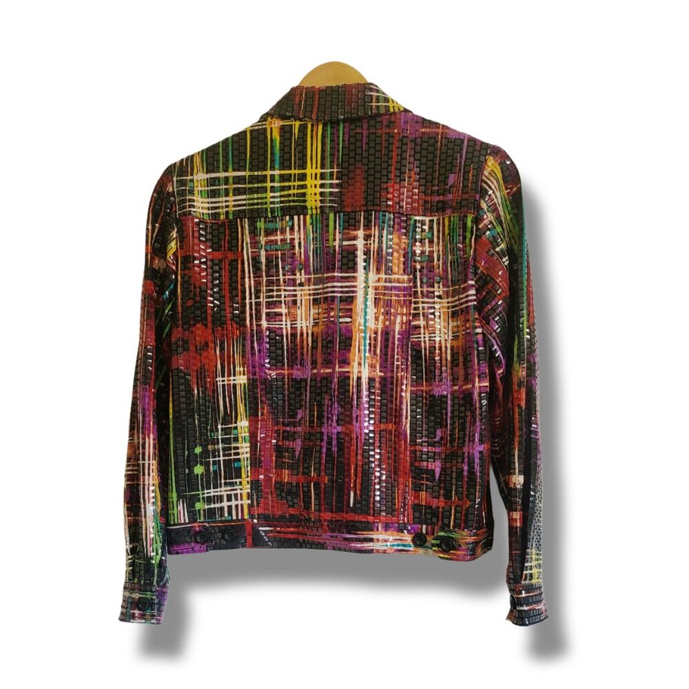 🌿Dazzling Perceptions New York Vintage Sequin Jacket - Size 6 Boho Chic Glam - Picture 7 of 10